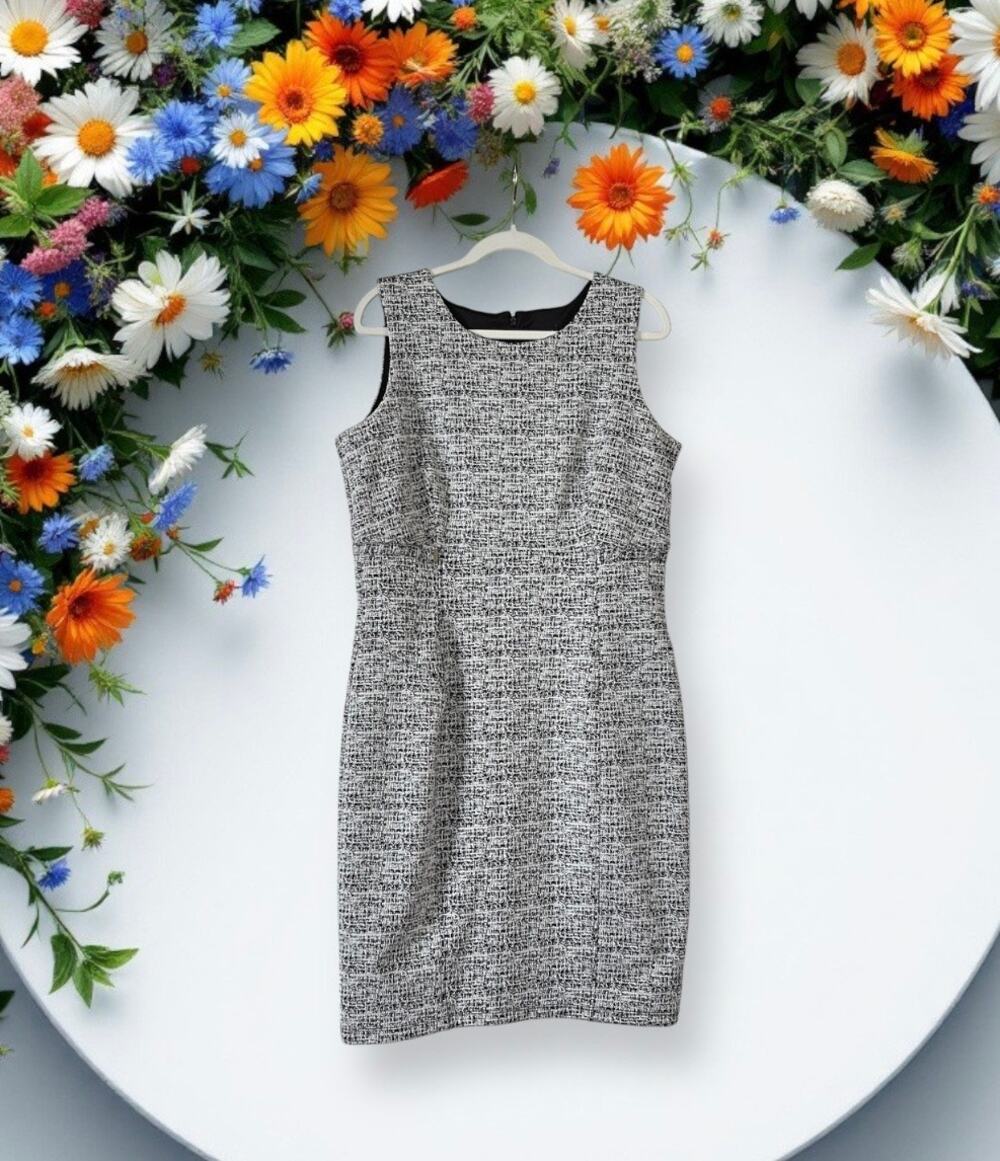 Sleeveless Dress EnFocus Studio Black White Size 10